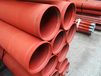 Red Medium Steel Tube Roll Grooved Ends Victaulic Approved