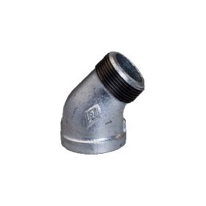 121 MF Street Elbows, 45 Degree - Galvanised