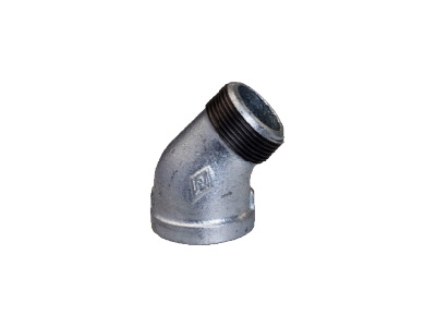 Malleable Iron 121 M/F Street Elbows, 45 Degree – Galvanised