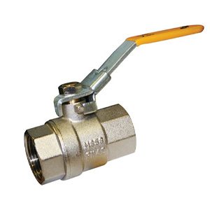 BSPT Female, Nickel Plated Brass Lockable Ball Valves