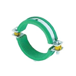 Green Lined Pipe Clips
