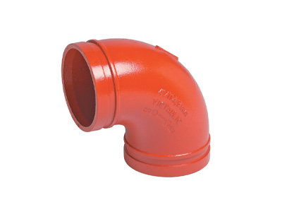 Victaulic No.10 90° Elbows – Red/Orange