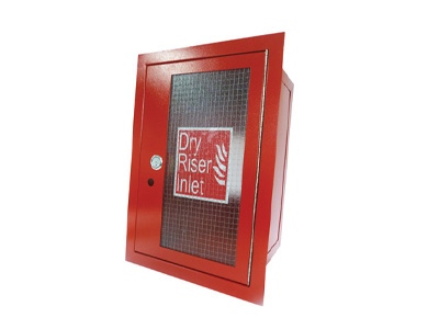 Red Dry Riser Vertical Inlet Cabinet