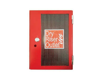 Red Dry Riser Vertical Surface Mounted Outlet Cabinet