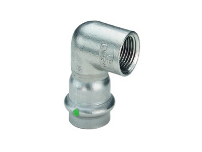 Viega Sanpress Inox Adapter elbow 90° with SC-Contur