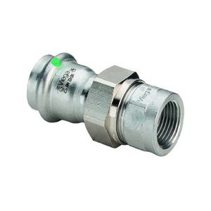 Viega Sanpress Inox Adapter union with SC-Contur