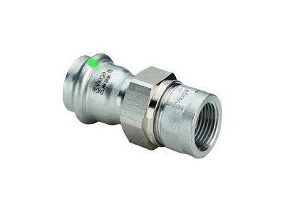 Viega Sanpress Inox Adapter union with SC-Contur