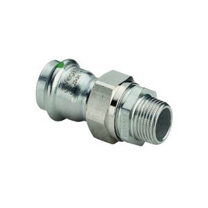 Viega Sanpress Inox Adapter union with SC-Contur