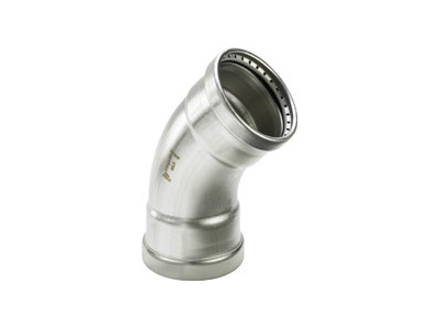 Viega Sanpress Inox XL Elbow 45° with SC-Contur